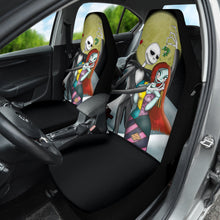 Load image into Gallery viewer, Jack Skellington Black Minimalist Style Nightmare Before Christmas Pattern Car Seat Cover 210101