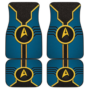 Star Trek Logo Car Floor Mats Custom For Fans Blue Version 210302