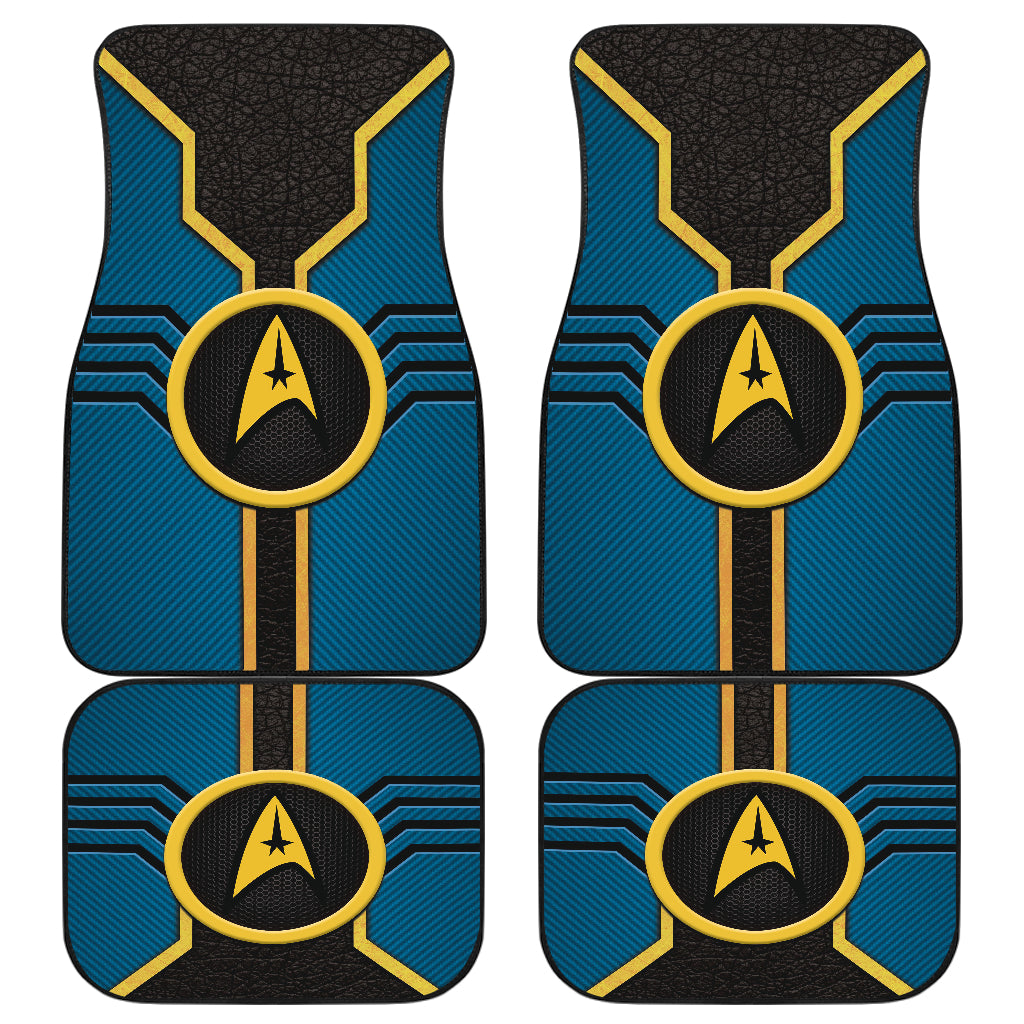 Star Trek Logo Car Floor Mats Custom For Fans Blue Version 210302