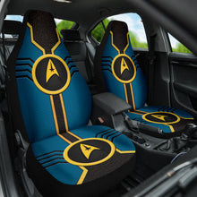 Load image into Gallery viewer, Star Trek Logo Car Seat Covers Custom For Fans Blue Version 210302