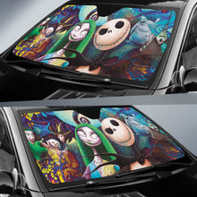 Load image into Gallery viewer, Jack Skellington &amp; Sally Car Auto Sun Shades 211701