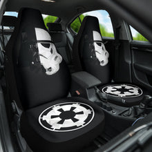 Load image into Gallery viewer, Stormtrooper Darth Vader Half Face with Galactic Empire Logo Star Wars Car Seat Covers 212901