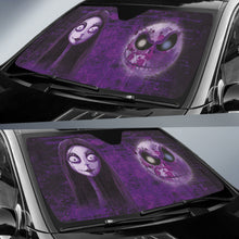 Load image into Gallery viewer, Jack Skellington &amp; Sally Nightmare Before Christmas Cartoon Car Auto Sun Shades 212901