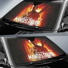 Load image into Gallery viewer, Mandalorian Car Auto Sun Shades For Star Wars Fan Gift Idea 212401