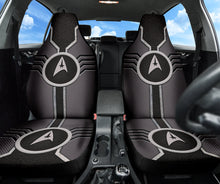 Load image into Gallery viewer, Star Trek Logo Car Seat Covers Custom For Fans Grey Version 210502