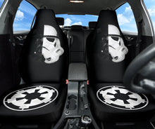 Load image into Gallery viewer, Stormtrooper Darth Vader Half Face with Galactic Empire Logo Star Wars Car Seat Covers 212901