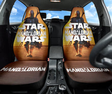 Load image into Gallery viewer, Mandalorian Car Seat Covers Custom Star Wars Car Decoration 212901