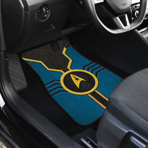 Star Trek Logo Car Floor Mats Custom For Fans Blue Version 210302