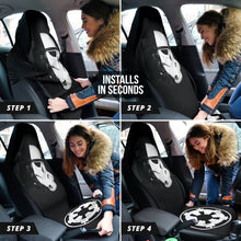 Load image into Gallery viewer, Stormtrooper Darth Vader Half Face with Galactic Empire Logo Star Wars Car Seat Covers 212901