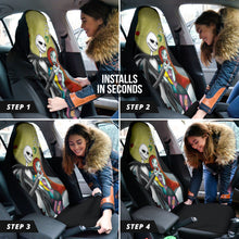 Load image into Gallery viewer, Jack Skellington Black Minimalist Style Nightmare Before Christmas Pattern Car Seat Cover 210101