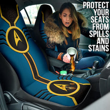 Load image into Gallery viewer, Star Trek Logo Car Seat Covers Custom For Fans Blue Version 210302