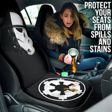 Load image into Gallery viewer, Stormtrooper Darth Vader Half Face with Galactic Empire Logo Star Wars Car Seat Covers 212901