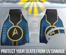 Load image into Gallery viewer, Star Trek Logo Car Seat Covers Custom For Fans Blue Version 210302