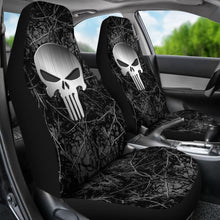 Load image into Gallery viewer, Harvest Moon Camouflage Punisher Custom Metallic Printed Car Seat Covers 211201