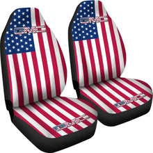 Load image into Gallery viewer, Iconic American Flag Mix GMC Car Seat Covers Custom 1 212601