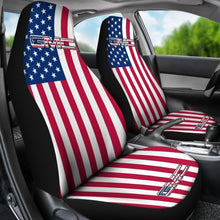 Load image into Gallery viewer, Iconic American Flag Mix GMC Car Seat Covers Custom 1 212601