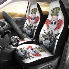 Load image into Gallery viewer, Jack Skellington Mad Hatter Car Seat Covers Amazing 101819