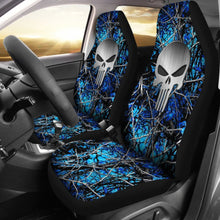 Load image into Gallery viewer, Moonshine Undertow Punisher Custom Metallic Printed Car Seat Covers 211201