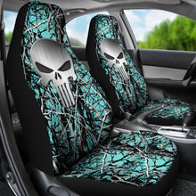 Load image into Gallery viewer, Muddy Serenity Punisher Custom Metallic Printed Car Seat Covers 211201