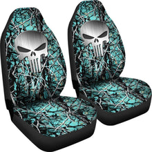 Load image into Gallery viewer, Muddy Serenity Punisher Custom Metallic Printed Car Seat Covers 211201