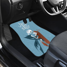 Load image into Gallery viewer, Nightmare Before Christmas Cartoon Car Floor Mats - Jack Skellington And Sally Kissing Retrowave Artwork Car Mats 094201