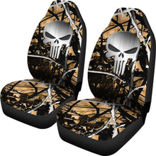 Load image into Gallery viewer, Outshine Camouflage Punisher Custom Metallic Printed Car Seat Covers 211201