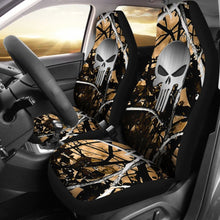 Load image into Gallery viewer, Outshine Camouflage Punisher Custom Metallic Printed Car Seat Covers 211201