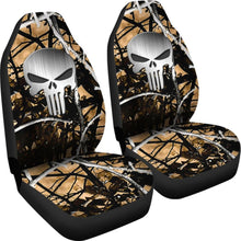Load image into Gallery viewer, Outshine Camouflage Punisher Custom Metallic Printed Car Seat Covers 211201