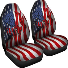 Load image into Gallery viewer, Patriotic Punisher Stars Stripes Car Seat Covers 101819
