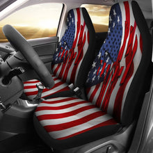 Load image into Gallery viewer, Patriotic Punisher Stars Stripes Car Seat Covers 101819