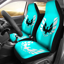Load image into Gallery viewer, Pontiac Firebird Aqua Themed Car Seat Covers Custom 1 212803