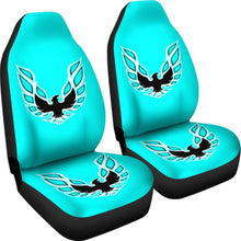 Load image into Gallery viewer, Pontiac Firebird Aqua Themed Car Seat Covers Custom 2 212803