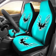 Load image into Gallery viewer, Pontiac Firebird Aqua Themed Car Seat Covers Custom 2 212803