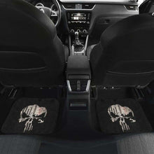 Load image into Gallery viewer, Punisher Skull Map In Black Theme Car Floor Mats 182417