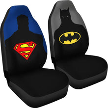 Load image into Gallery viewer, Superman And Batman Seat Covers Movie Fan Gift 210101