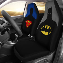 Load image into Gallery viewer, Superman And Batman Seat Covers Movie Fan Gift 210101