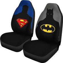 Load image into Gallery viewer, Superman And Batman Seat Covers Movie Fan Gift 210101