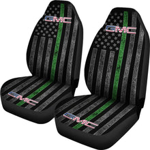 Load image into Gallery viewer, Thin Green Line American Flag Mix GMC Car Seat Covers 212601