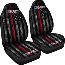 Load image into Gallery viewer, Thin Red Line American Flag Mix GMC Car Seat Covers 212601