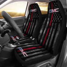Load image into Gallery viewer, Thin Red Line American Flag Mix GMC Car Seat Covers 212601