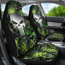Load image into Gallery viewer, Toxic Punisher Custom Metallic Printed Car Seat Covers 211201