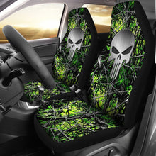 Load image into Gallery viewer, Toxic Punisher Custom Metallic Printed Car Seat Covers 211201