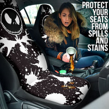 Load image into Gallery viewer, Watercolor Style Jack Skellington Car Seat Covers 210201