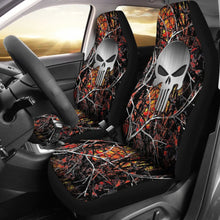 Load image into Gallery viewer, Wildfire Camouflage Punisher Custom Metallic Printed Car Seat Covers 211201