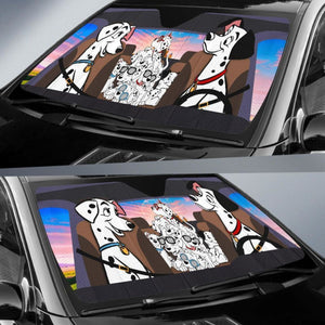 101 Dalmatians Car Auto Sun Shade Funny Windshield Gift Idea Universal Fit 174503 - CarInspirations