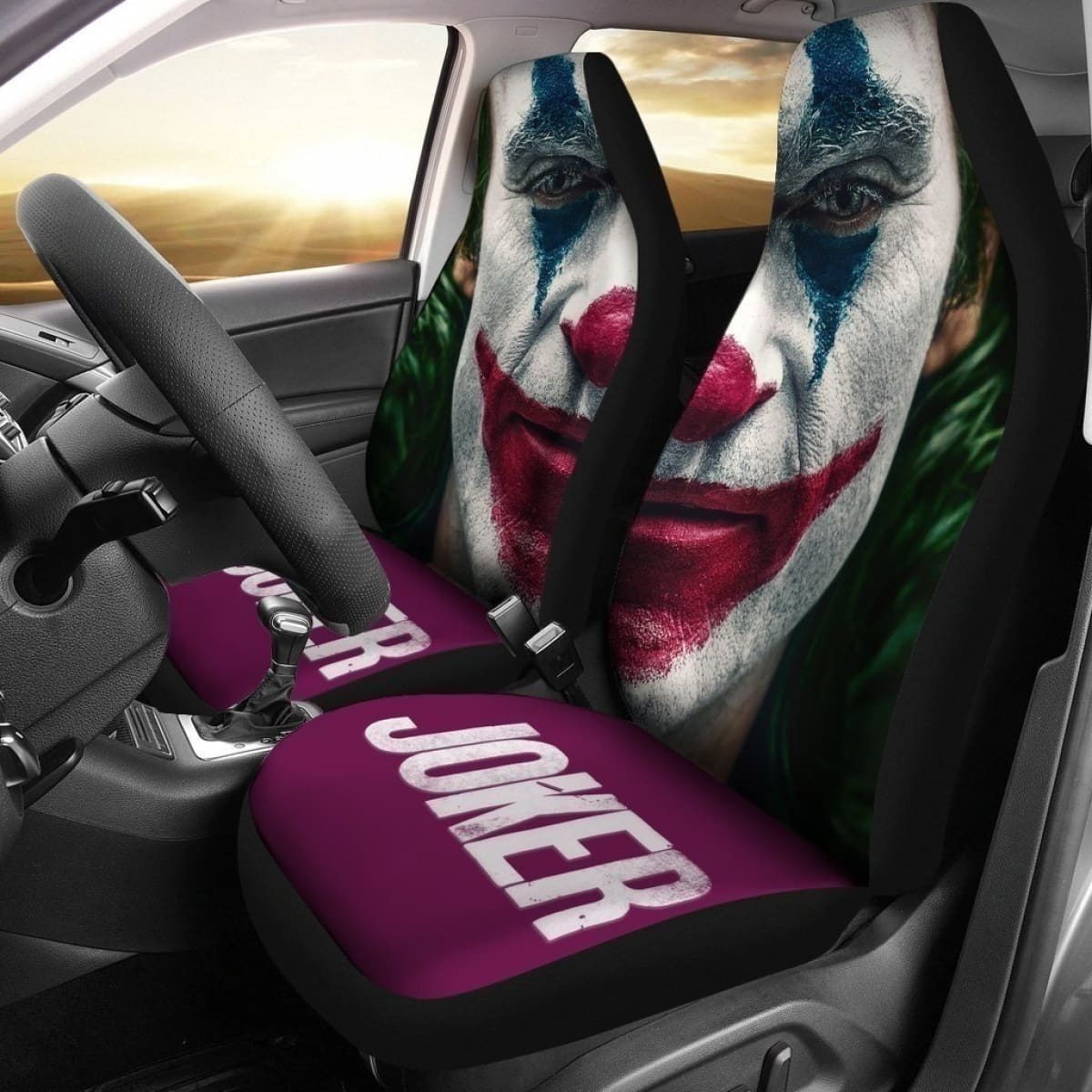 2019 Joker Face Car Seat Covers For Fan Universal Fit 194801