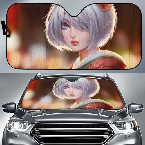 2B Nier Automata Japanese Costume Hd Car Sun Shade Universal Fit 225311 - CarInspirations