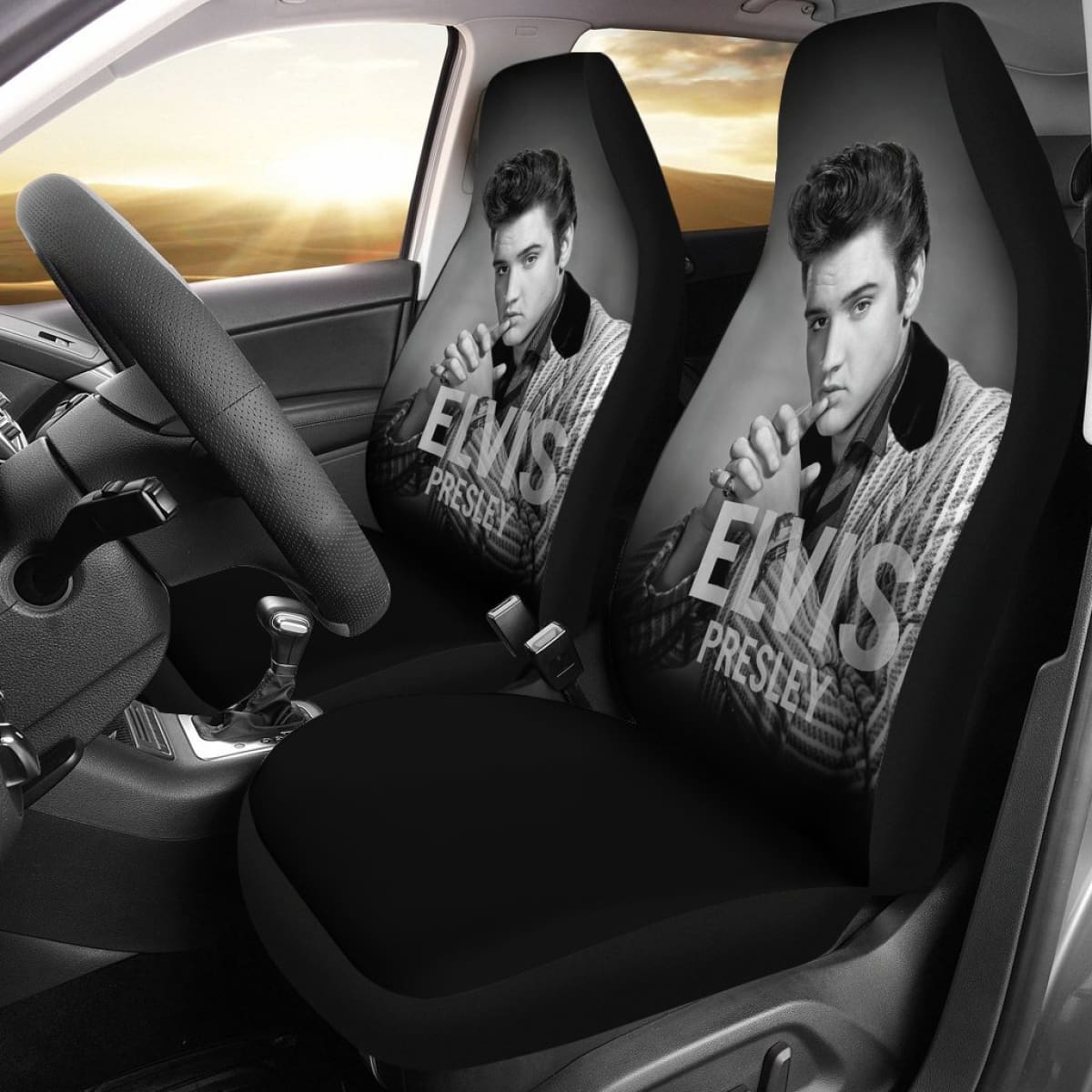 2Pcs Car Seat Covers - Elvis Universal Fit 195417