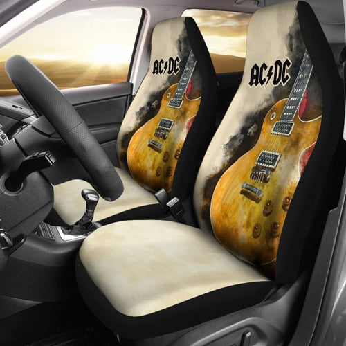 Acdc Car Seat Covers Guitar Rock Band Fan Gift Universal Fit 194801 - CarInspirations