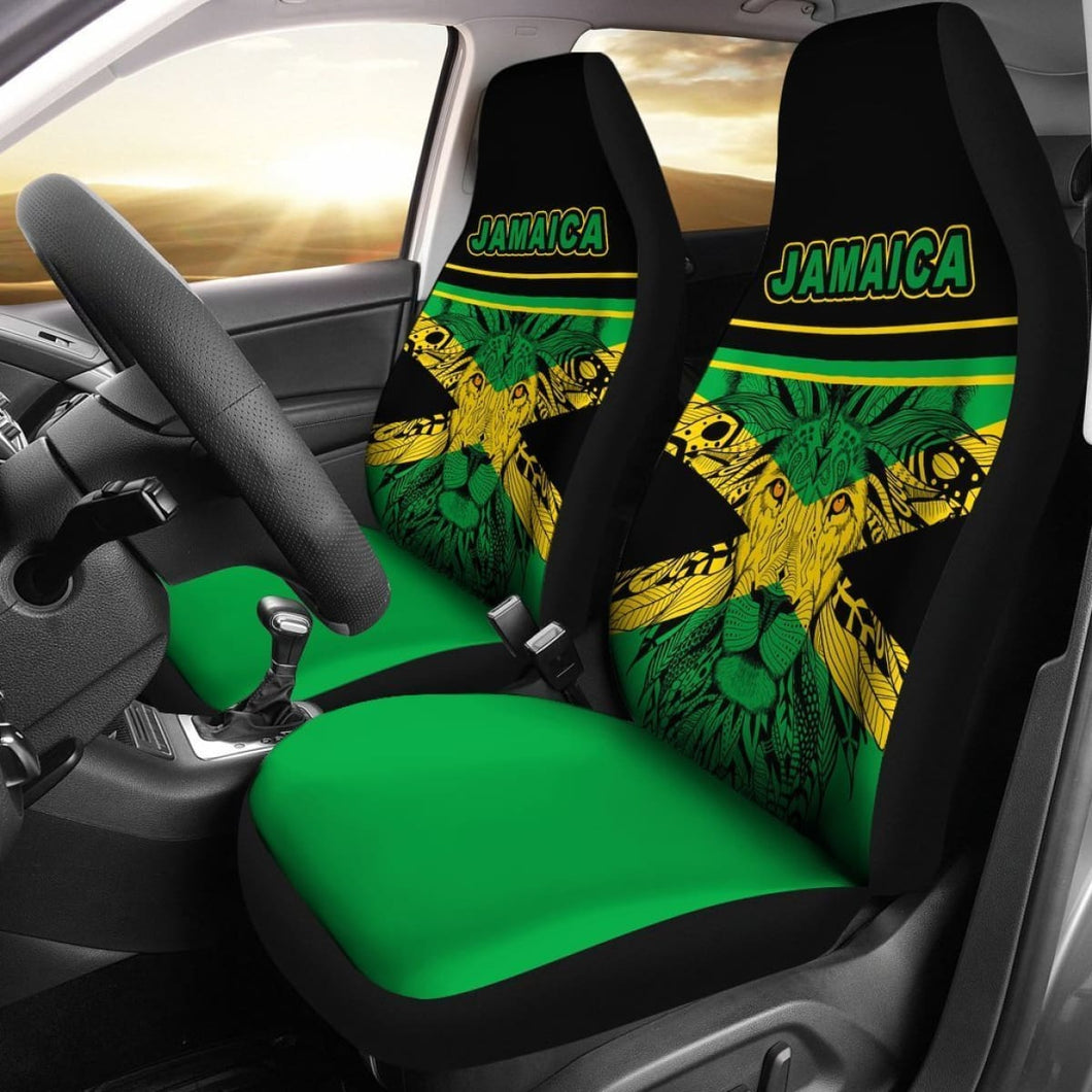 Africa Zone Car Seat Covers - Jamaica Lion King - Life Style Universal Fit 215521 - CarInspirations